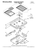 COOKTOP PARTS Diagram and Parts List for KDSS907SSS05  KitchenAid Range