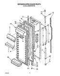 REFRIGERATOR DOOR Diagram and Parts List for KSRS25QXAL00  KitchenAid Refrigerator