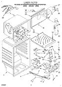 LINER Diagram and Parts List for 8ET18ZKXDW00  Whirlpool Refrigerator