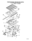 COMPARTMENT SEPARATOR Diagram and Parts List for KTRI18KBWH00  Whirlpool Refrigerator