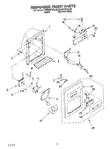 DISPENSER FRONT Diagram and Parts List for KSRB22FKSS00  KitchenAid Refrigerator