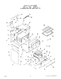 OVEN DOOR Diagram and Parts List for 1436W0A  Roper Range