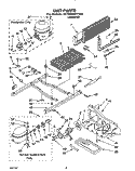 UNIT Diagram and Parts List for 3ET22DKXYN00  Whirlpool Refrigerator