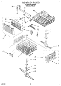 Part Location Diagram of 3369494 Whirlpool BASKT-WARE