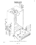 CABINET Diagram and Parts List for ED25SMXLWR1  Whirlpool Refrigerator