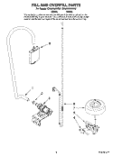 FILL AND OVERFILL PARTS Diagram and Parts List for CDU650AWB37  Crosley Dishwasher