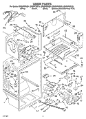 LINER Diagram and Parts List for GR2SHTXKL01  Whirlpool Refrigerator