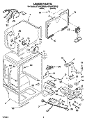 LINER PARTS Diagram and Parts List for ET9AHTXMQ02  Whirlpool Refrigerator