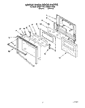 UPPER OVEN DOOR Diagram and Parts List for KEBI271YBL3  KitchenAid Wall Oven