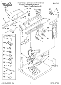TOP AND CONSOLE, LIT/OPTIONAL Diagram and Parts List for LGQ8858HQ0  Whirlpool Dryer