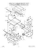 TOP BURNER Diagram and Parts List for F8957W0  Roper Range