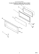 DOOR Diagram and Parts List for GH7145XFZ1  Whirlpool Microwave