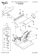TOP AND CONSOLE, LIT/OPTIONAL Diagram and Parts List for LGR3624JQ0  Whirlpool Dryer
