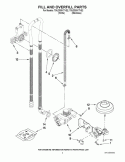 FILL AND OVERFILL PARTS Diagram and Parts List for 7GU2300XTVS2  Whirlpool Dishwasher