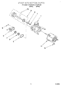 PUMP AND MOTOR Diagram and Parts List for CUD4000JQ0  Crosley Dishwasher