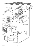 ICEMAKER, LIT/OPTIONAL Diagram and Parts List for ET20NMYAN00  Whirlpool Refrigerator