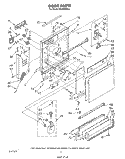 DOOR Diagram and Parts List for DU5500XR1  Whirlpool Dishwasher