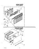 FRONT, CABINET Diagram and Parts List for ACW094XT0  Whirlpool Air Conditioner