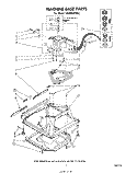MACHINE BASE Diagram and Parts List for LA6000XPW2  Whirlpool Washer