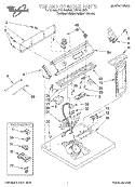 SECTION Diagram and Parts List for LEC7848DZ1  Whirlpool Dryer