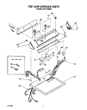 TOP AND CONSOLE, LIT/OPTIONAL Diagram and Parts List for LG7761XWW0  Whirlpool Dryer