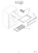 SHELF Diagram and Parts List for EL03CCXDW00  Whirlpool Refrigerator