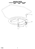 HEATER PARTS Diagram and Parts List for KUDL01TKBL0  KitchenAid Dishwasher