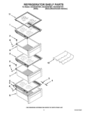 REFRIGERATOR SHELF PARTS Diagram and Parts List for GSC25C6EYY01  Whirlpool Refrigerator