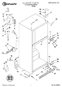 CABINET Diagram and Parts List for 3XKVN600000  Whirlpool Refrigerator