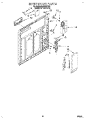INNER DOOR Diagram and Parts List for DU980QPDZ2  Whirlpool Dishwasher