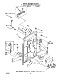 REAR PANEL Diagram and Parts List for KAWE460WWH2  KitchenAid Washer