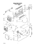ICEMAKER Diagram and Parts List for 3XKGN705000  Whirlpool Refrigerator