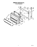 FREEZER DOOR Diagram and Parts List for ET20GMXXN01  Whirlpool Refrigerator