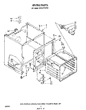 OVEN Diagram and Parts List for RE960PXKW2  Whirlpool Range