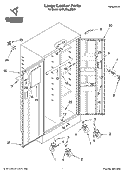 Large Locker Parts Diagram and Parts List for GATL36LLMG00  Whirlpool Cabinet