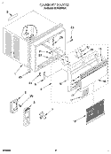 CABINET Diagram and Parts List for 8CACM07DD1  Whirlpool Air Conditioner