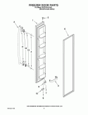 FREEZER DOOR PARTS Diagram and Parts List for 8ED2FHKXVA02  Whirlpool Refrigerator
