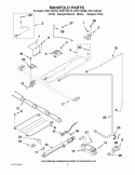 MANIFOLD PARTS Diagram and Parts List for WFG114SVB0  Whirlpool Range