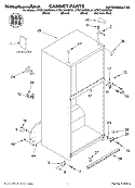 CABINET, LITERATURE Diagram and Parts List for KTRC19MKSS01  KitchenAid Refrigerator