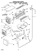 ICEMAKER PARTS Diagram and Parts List for KSSS42QMX01  KitchenAid Refrigerator