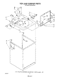 TOP AND CABINET , LITERATURE AND OPTIONAL Diagram and Parts List for LA5430XSW1  Whirlpool Washer