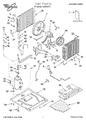 UNIT, LITERATURE Diagram and Parts List for ACM254XJ1  Whirlpool Air Conditioner
