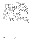BULKHEAD Diagram and Parts List for LG5701XMW1  Whirlpool Dryer