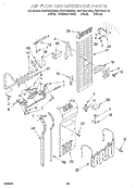 AIR FLOW AND RESERVOIR Diagram and Parts List for KSSP42QHS00  KitchenAid Refrigerator