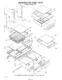REFRIGERATOR SHELF Diagram and Parts List for ET20RMXTF01  Whirlpool Refrigerator
