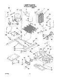 UNIT Diagram and Parts List for 6GD2SHQXKB00  Whirlpool Refrigerator