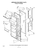 REFRIGERATOR DOOR Diagram and Parts List for ED19HKXRNR0  Whirlpool Refrigerator