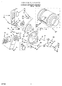 SECTION Diagram and Parts List for LER6646DN1  Whirlpool Dryer