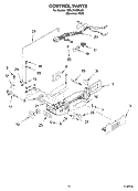 CONTROL PARTS Diagram and Parts List for ED5JHAXML00  Whirlpool Refrigerator