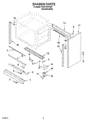 CHASSIS PARTS, OPTIONAL PARTS Diagram and Parts List for KDRP767RSS01  KitchenAid Range